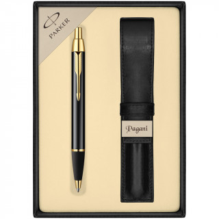 PARKER Pen "IM Black GT" kotelolla ja lahjarasialla