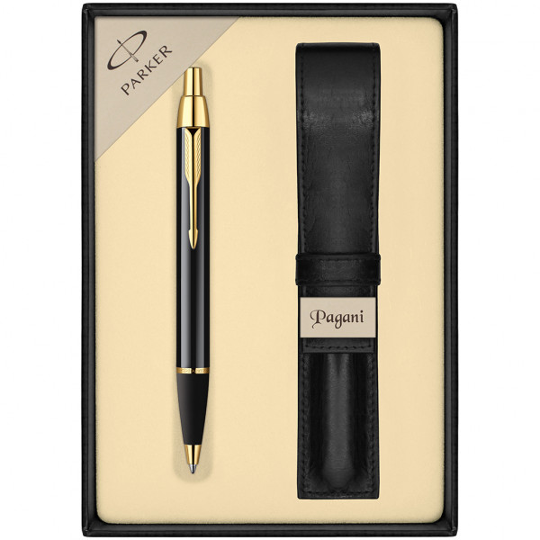 PARKER Pen "IM Black GT" kotelolla ja lahjarasialla
