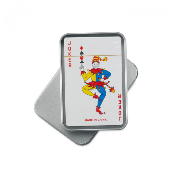 Pelikortit metallirasiassa ”Poker King”