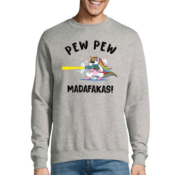 Paita "Pew pew yksisarvinen" (ilman huppua)