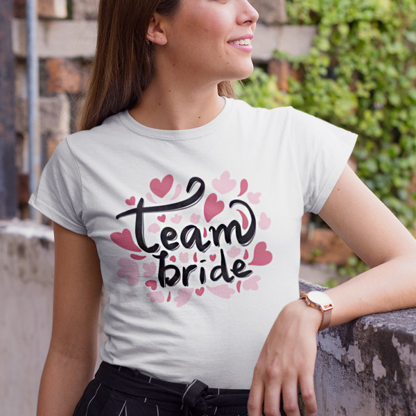 Naisten t-paidat "Team bride"