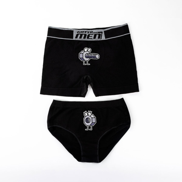 Pariskunnan alusvaatesetti "Tuhmat ruuvit"