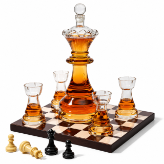 Karahvi ja 4 lasia setti ''Royal Chess'' Karahvi ja 4 lasia setti ''Royal Chess''