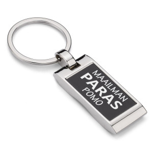 Kaiverrettu avaimenperä "Maailman paras pomo"