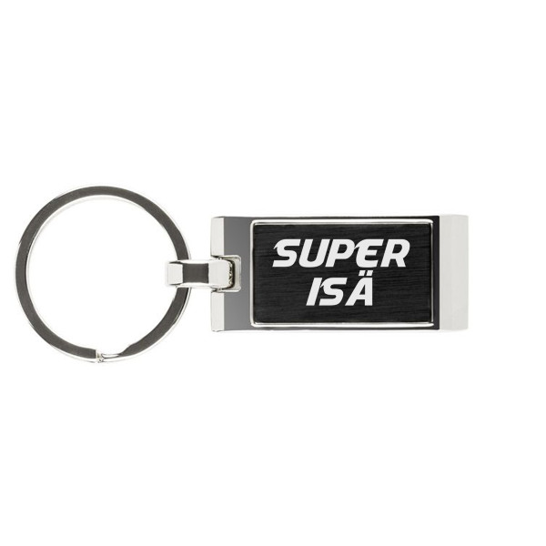 Kaiverrettu avaimenperä "Super Isä" Kaiverrettu avaimenperä "Super Isä"