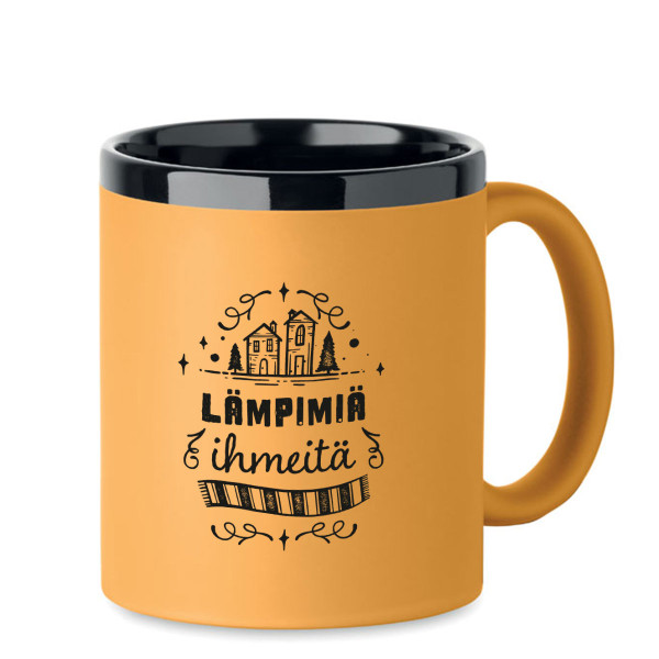 Kaiverrettu muki "Lämpimiä ihmeitä"