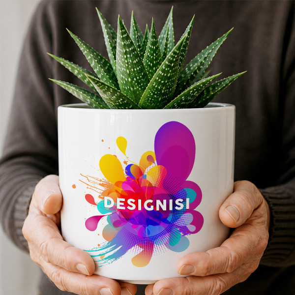 Keraaminen kukkaruukku omalla designillasi