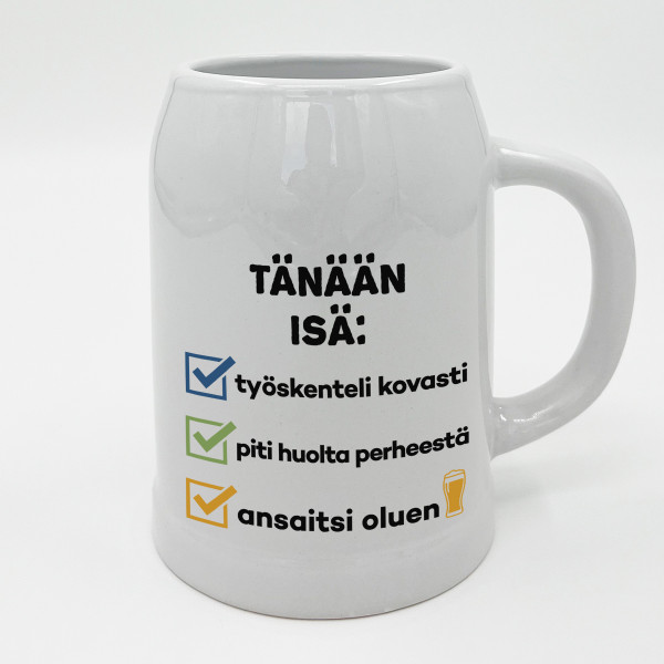 Keraaminen muki "Autotalli on kutsumus"