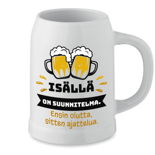 Keraaminen muki "Isällä on suunnitelma"