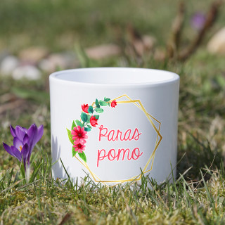 Keraaminen ruukku "Paras pomo"