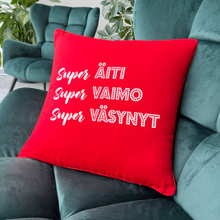 Koristetyyny "Superäidin kuvaus"