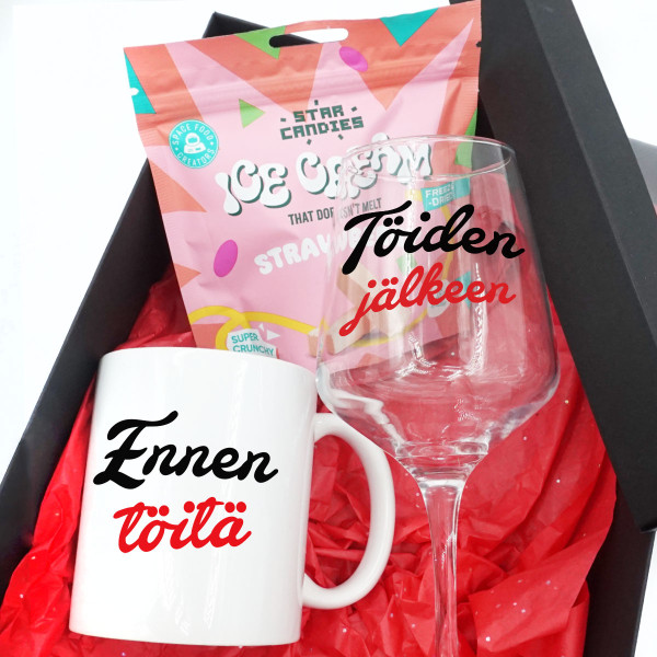 Lahjasetti "Ennen ja jälkeen töiden"