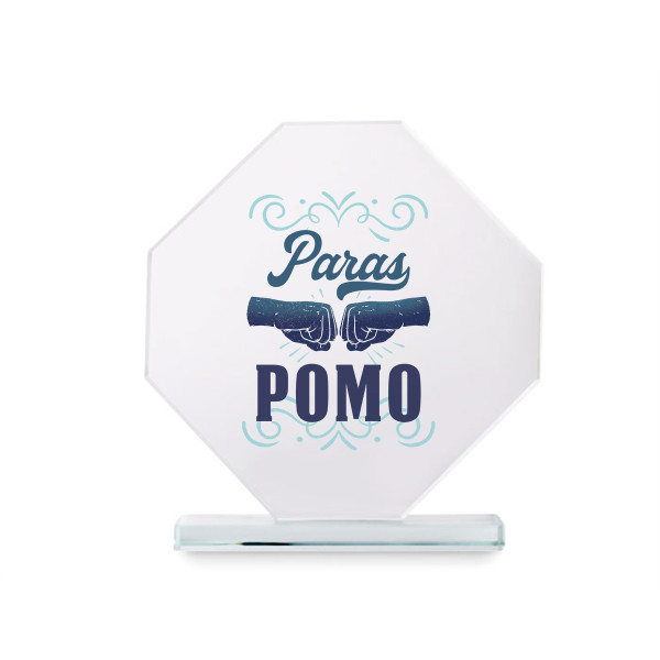 Lasinen palkinto lahjapakkauksessa "Paras pomo"