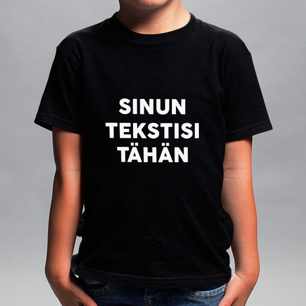 Lasten t-paita omalla tekstillä