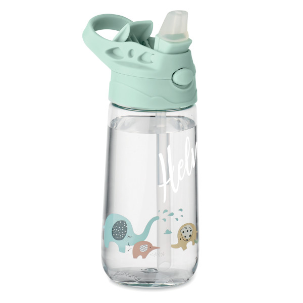 Lasten vesipullo "Pikku norsut" valitsemallasi nimellä (450ml)