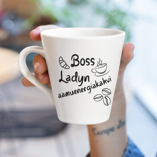 Lattemuki "Boss ladyn aamukahvi"