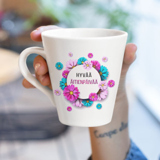 Lattemuki "Hyvää äitienpäivää"