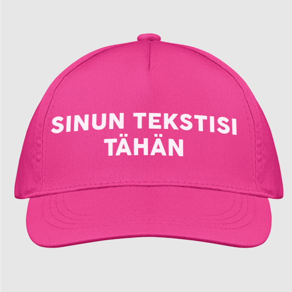 Lippalakki omalla tekstillä