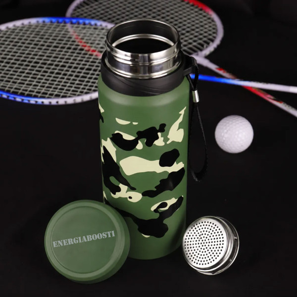Maastokuvioinen termos "Energiaboost", 800ml