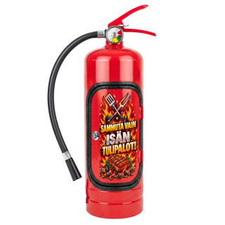 Minibaari – sammutin "Sammuta vain isän tulipalot!" Minibaari – sammutin "Sammuta vain isän tulipalot!"