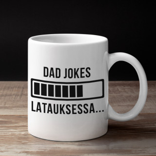 Muki "Dad jokes latauksessa" Muki "Dad jokes latauksessa"