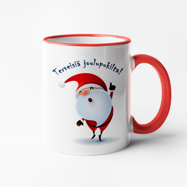 Muki "Terveisiä joulupukilta" Muki "Terveisiä joulupukilta"