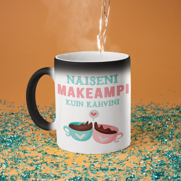 Mukisetti pariskunnille "Rakkaus on kuin kahvi"