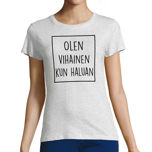 Naisten T-paita "Vihainen"