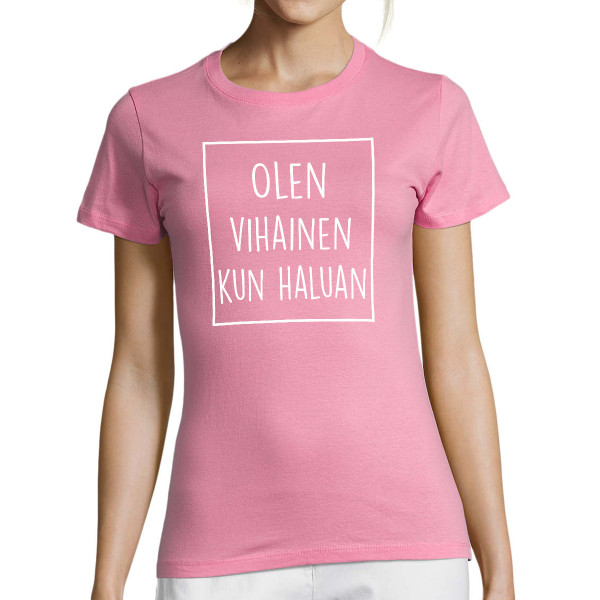 Naisten T-paita "Vihainen"