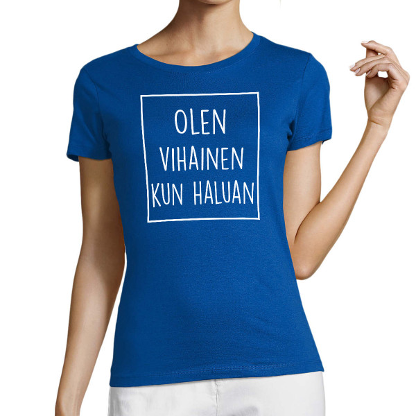 Naisten T-paita "Vihainen"