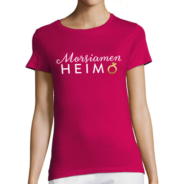 Naisten t-paita "Morsiamen heimo"
