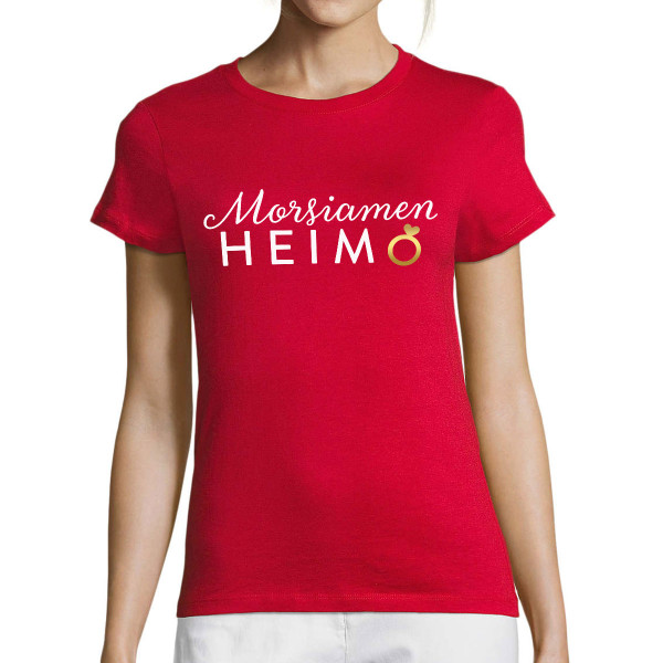 Naisten t-paita "Morsiamen heimo"