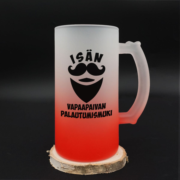 Olutmuki "Isän vapaapäivän palautumismuki" Olutmuki "Isän vapaapäivän palautumismuki"