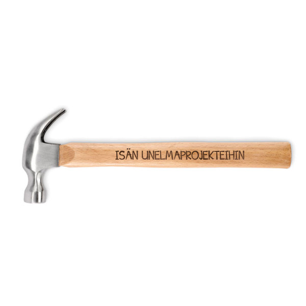 Puukahvainen vasara "Isän unelmaprojekteihin" Puukahvainen vasara "Isän unelmaprojekteihin"