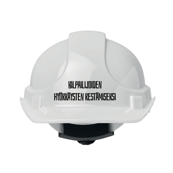 Rakennuskypärä "Kilpailijoiden hyökkäysten kestämiseksi"
