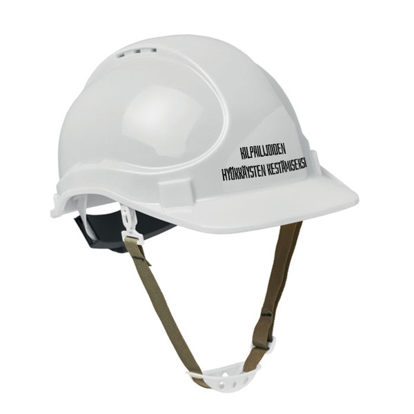 Rakennuskypärä "Kilpailijoiden hyökkäysten kestämiseksi"