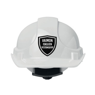 Rakennuskypärä "Vaimon iskujen kestämiseksi"