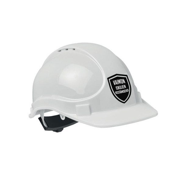 Rakennuskypärä "Vaimon iskujen kestämiseksi"