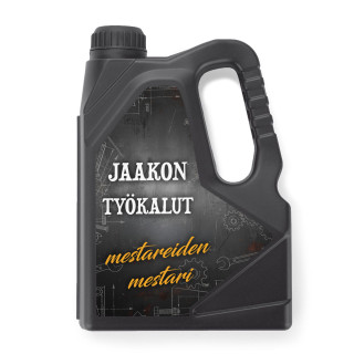 Säiliön muotoinen työkalusarja "Master" valitsemallasi nimellä Säiliön muotoinen työkalusarja "Master" valitsemallasi nimellä