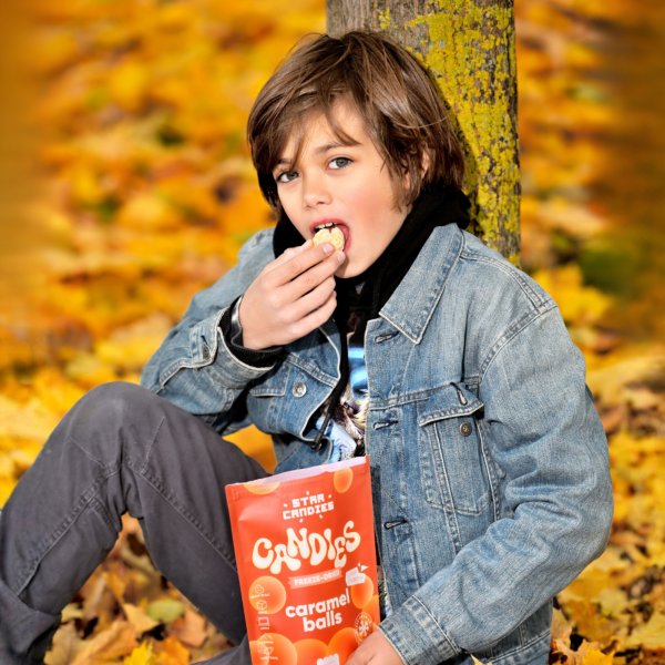 STAR CANDIES Pakastekuivatut makeiset "Caramel balls", 40g.