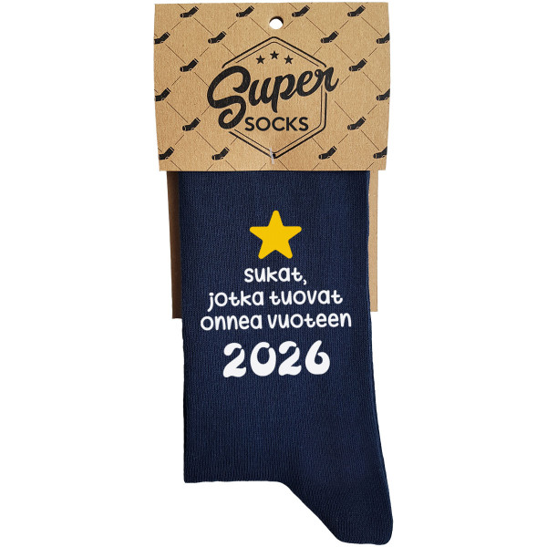 Sukat "Sukat, jotka tuovat onnea vuoteen 2026" Sukat "Sukat, jotka tuovat onnea vuoteen 2026"