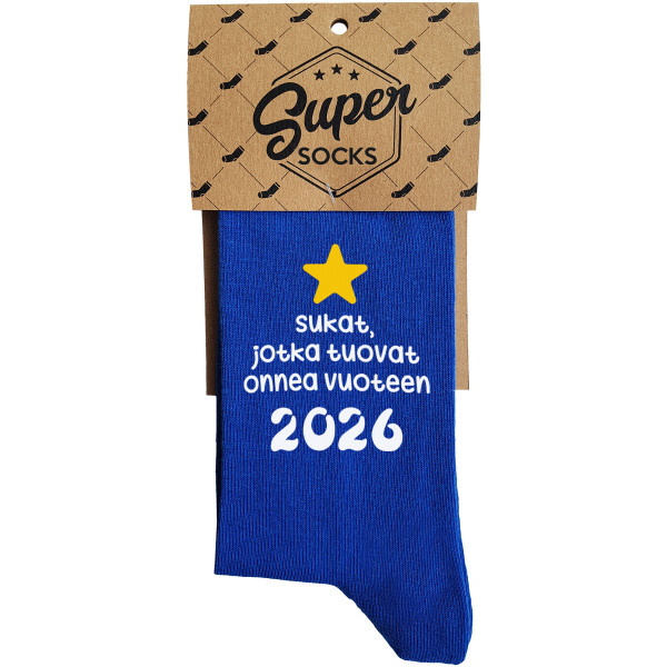 Sukat "Sukat, jotka tuovat onnea vuoteen 2026" Sukat "Sukat, jotka tuovat onnea vuoteen 2026"
