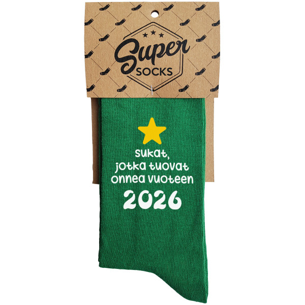 Sukat "Sukat, jotka tuovat onnea vuoteen 2026" Sukat "Sukat, jotka tuovat onnea vuoteen 2026"