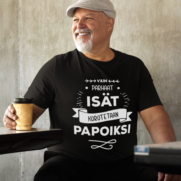 T-paita "Vain parhaat isät korotetaan papoiksi "