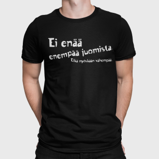 T-paita "Ei enää juomista" T-paita "Ei enää juomista"