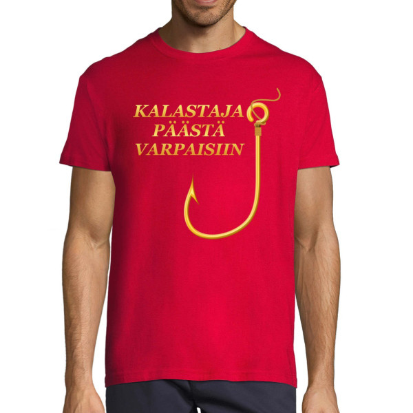 T-paita "Kalastaja päästä varpaisiin"