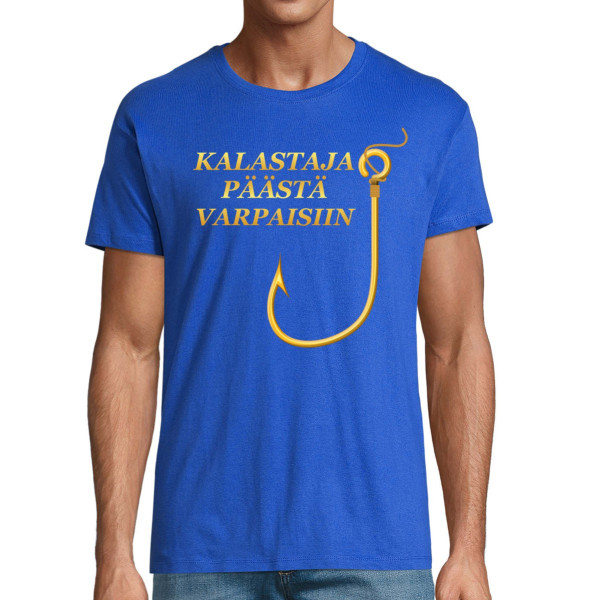 T-paita "Kalastaja päästä varpaisiin"