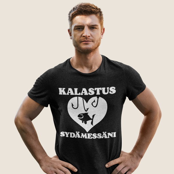 T-paita "Kalastus sydämessäni"