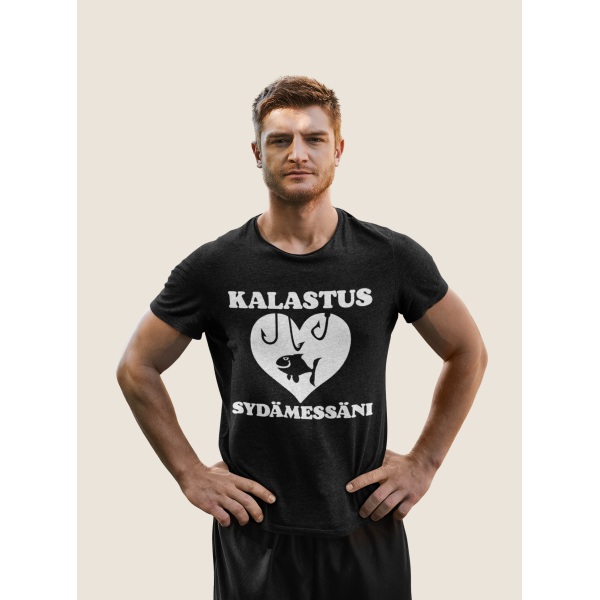 T-paita "Kalastus sydämessäni"