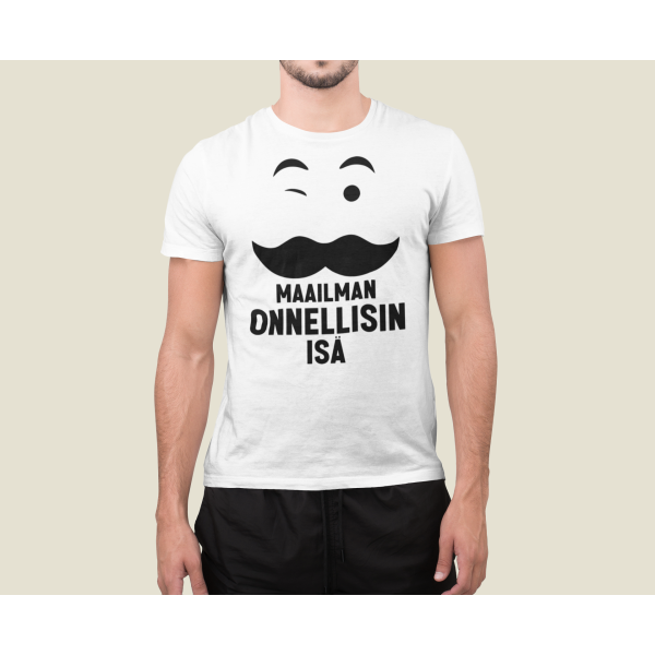 T-paita "Maailman onnellisin isä"